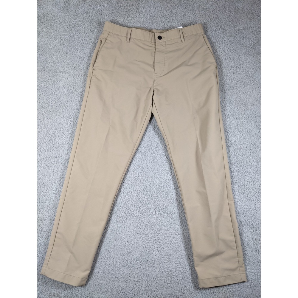 Banana Republic Performance Chino Pants Mens 34x30 Beige Office Wear Preppy